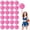 Pink+Pink, variant on Cheerleading Poms 24 Pcs Four Finger Handle Handheld Pompoms for Sports Team Cheer Spirit Games Dance Party Adults