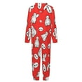 thumbnail image 5 of Cartoon Character Jumpsuit Home Pajamas for Girls Boys Flannel One Piece Winter Hooded PJs Child Kid Onesie 8-9Y, 5 of 7