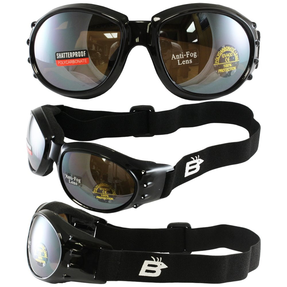 red aviator goggles