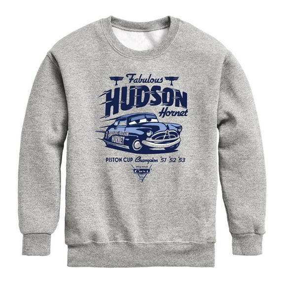 Disney's Cars - Fabulous Hudson Hornet - Toddler And Youth Crewneck Fleece Sweatshirt