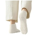 thumbnail image 2 of FAZVAOO Womens Socks Fuzzy Ankle Non Slip Velvet Thick Socks White, 2 of 7