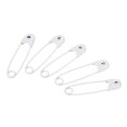 thumbnail image 1 of Uxcell Safety Pins 0.98 Inch Metal Small Sewing Pins White 200Pcs, 1 of 5