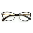 Premium Women Cateye Optical Frame Reading Glasses Fashion Metal Readers Eyeglasses