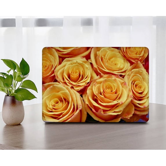 KSK KAISHEK Hard Shell Case Cover Compatible with MacBook Pro 16 inchs with XDR Display & Touch ID Type C Model: A2780 M2/A2485 M1 (Flowers 373)