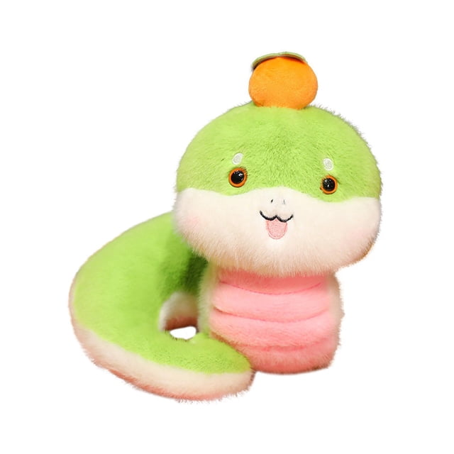 Peluche de serpiente de juguete, cálido y cómodo, decoración del hogar, para abrazar, muñeco de peluche de serpiente, lindo juguete de serpiente de verde