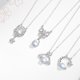 thumbnail image 2 of Qarigey Collar minimalista de plata de ley 925 para mujer, collar de 12 constelaciones de estilo versátil Ropa, zapatos y accesorios Miscelánea Leo plateado, 2 of 6