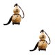 thumbnail image 1 of Toystoory Petacas Calabaza con borla Licores duraderos Flagon para accesorios al aire libre 500ml 2piezas, 1 of 1
