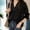 Black, variant on Ladies Shirts Summer Top for Women Shirts — Button Sleeve Casual Polka Shirts Turn-Down Casual Women Long Tops Elegant Polka Dot Blouse for Everyday Wear and Weekend Styling Black L