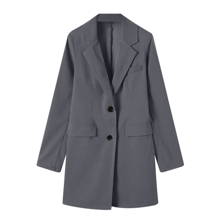spring jacket onepiece melt the lady グレー Spring Savings ! formal Spring Trench Coats for Women Plus