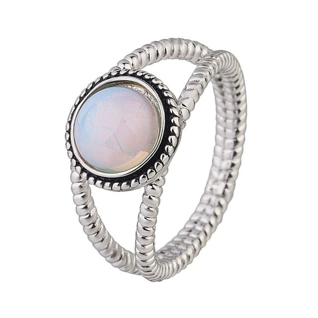 Xihbxyly Huevos de Piedra Luminosa para Compromiso de Boda de Mujer Forma M