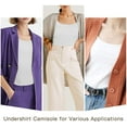 thumbnail image 3 of Women Basic Camisole Cotton Long Top Scoop Neck Tank with Adjustable Spaghetti Straps Solid Color Pack of 2, 3 of 6