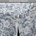 thumbnail image 4 of Paisley Dog Crate Cover, Vintage Monochrome Folkloric Floral Art, Easy to Use Pet Kennel Cover Small Dogs Puppies Kittens, 7 Sizes, Blue Grey Purpleblue, by Ambesonne, 4 of 6