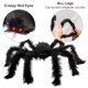 thumbnail image 2 of Home Times - Decoración de araña gigante de Halloween (29,53 pulgadas), accesorio plegable y peluda para Halloween, araña negra espeluznante para decoración de interiores, casas y jardines., 2 of 5