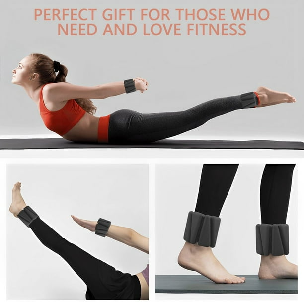 2 pièces manchettes de sport poids de pied/poignet sac de sable de poids de remise en forme pour jambe bras cheville exercice danse étudiant formation adulte sac de sable de rééducation