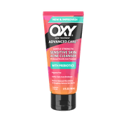 OXY Advanced Care Gentle Strength Sensitive Skin Acne Cleanser with Prebiotics, 5 fl oz