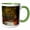 Green/White, variant on 3drose, Fall Leaves on a Country Road in Georgia Ii, 11oz Magic Transforming Mug