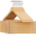 thumbnail image 1 of Percheros SONGMICS de madera maciza UCRW001-20, paquete de 20 unidades, color natural, 1 of 9