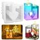 thumbnail image 1 of 2PCS Candles Holder Resin Mold, Love Heart Candlestick Silicone Moulds Tea Light Holder DIY Epoxy Decoration Crafts Casting Molds for Couples Valentine's Day Home Candle Decor, 1 of 5