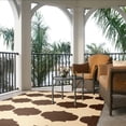 thumbnail image 4 of Safavieh Courtyard Elwyn Geometric Indoor/Outdoor Area Rug, Beige/Chocolate, 8' x 11', 4 of 10