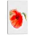 thumbnail image 2 of Large Red Poppy on White Back - Flower Artwork on Canvas, 2 of 4
