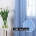 thumbnail image 3 of Quality Home Linen-Textured Semi-Sheer Grommet Curtains, 3 of 4