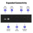 thumbnail image 5 of Donner Piano 61 Key LCD Electric Keyboard Full-Size Keys DEK-610 Beginner, Include a Music Stand, Keyboard Stand, Stool, Microphone and Piano Course App, Supports MP3/USB MIDI, 5 of 9