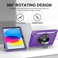thumbnail image 2 of Case for iPad 10th Generation 10.9 inch 2022, Dual Layer Full Body Tough Rugged Case with 360° Rotatable Kickstand, Hand/Shoulder Strap for iPad 10, 2 of 7
