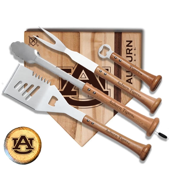 Baseball BBQ  Auburn Tigers 12" Grand Slam Combo Set