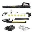 thumbnail image 4 of Sun Joe 24V IONMAX Cordless Leaf Blower, Grass and Hedge Trimmer Combo Kit, 24V-GT4MAX-LTE, 4 of 11
