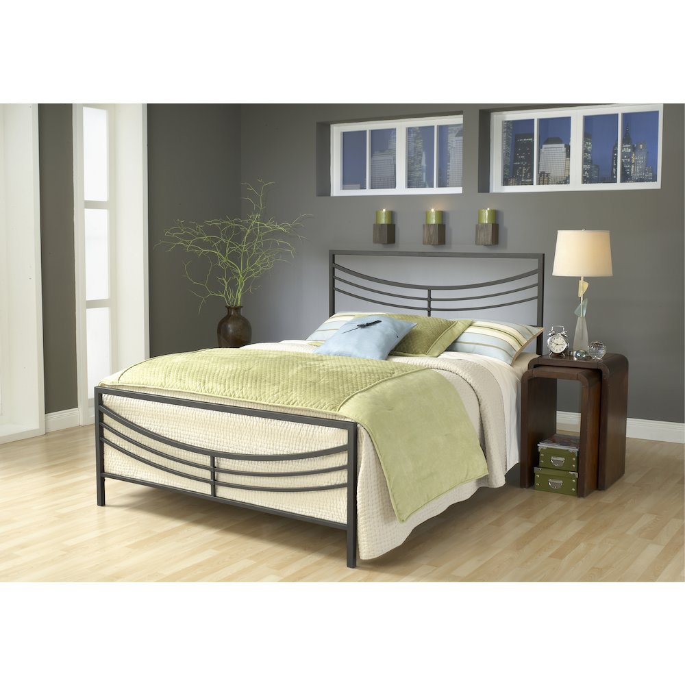 Kingston Bed Set Full Rails not included, Brown