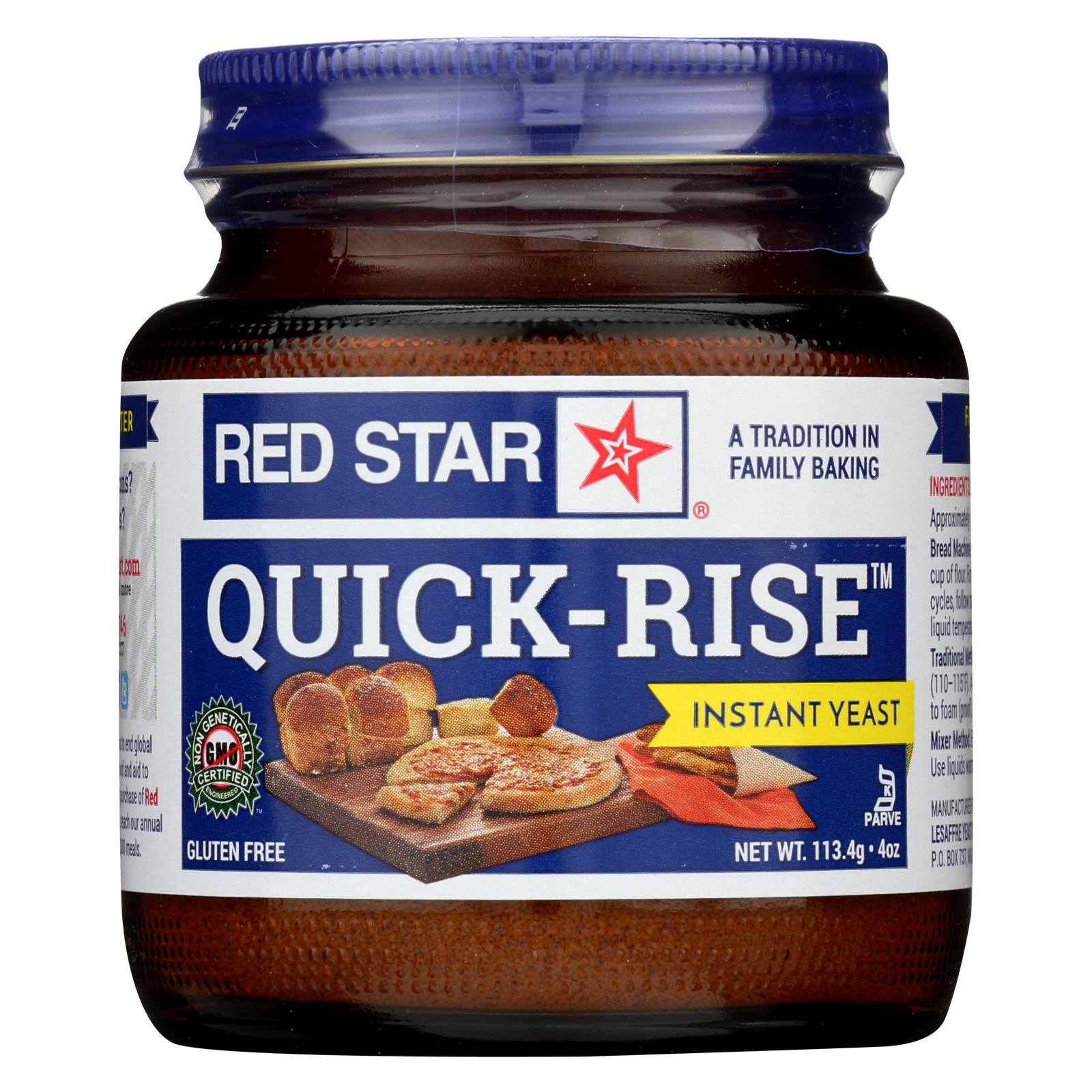 (Case of 12 ) Red Star Nutritional Yeast Quick Rise 4 oz Walmart