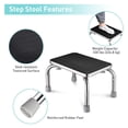 thumbnail image 2 of Medical Steel Step Stool Anti-Slip Platform Footstool for Seniors Adults 330lbs Weight Limit 1 Count (Pack of 1), 2 of 9