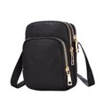 thumbnail image 2 of EGYMEN Mini Women's Shoulder Bag, Nylon Ladies Purse, 3-Layer Zipper Wallet, Versatile Crossbody Phone Bag, 2 of 6
