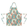 thumbnail image 2 of Pioneer Flower Floral Print Pattern Apron for Women and Men, Cotton Linen Waterproof with Pockets, Adjustable, 33x27 Inch for Kitchen, Gardening, BBQ, Salon, 2 of 6