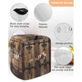 thumbnail image 3 of Rustic Wooden Door Stand Mixer Dust Cover with Storage Pocket & Handles,Brown Black Farmhouse Country Vintage Fits All Tilt Head & Bowl Lift Kitchen Appliance Cover Organizer Accessories,6-8 Quart, 3 of 6