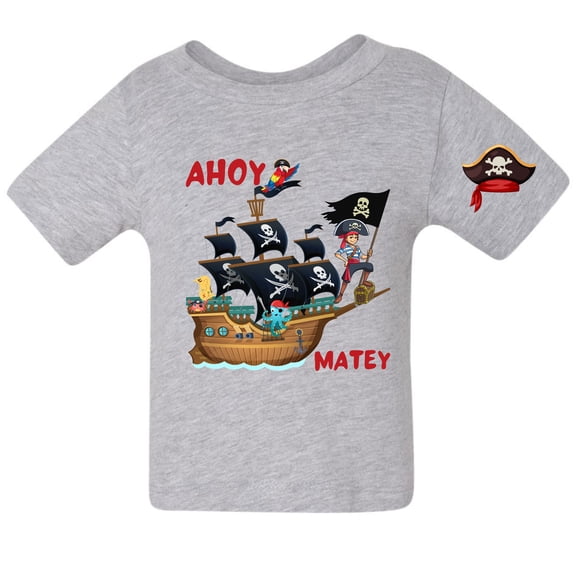 Ahoy Matey Pirate T Shirt (Toddler Boys)