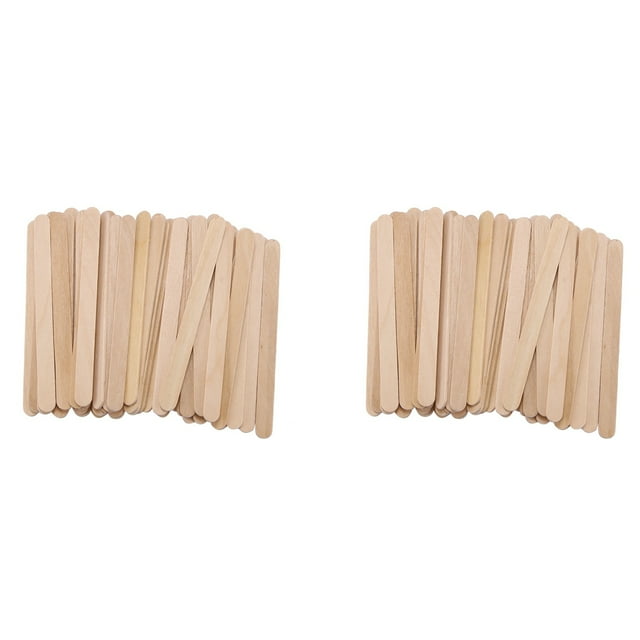 400 Piezas Palos de Palitos de Helado Palitos de Paletas de Madera Palos de Tratamiento de Longitud de 114mm