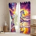 thumbnail image 3 of Erosebridal Galloping Horse Curtains Pack of 2 (42x84 Each), Ocean Beach Curtains Blackout, 3 of 6