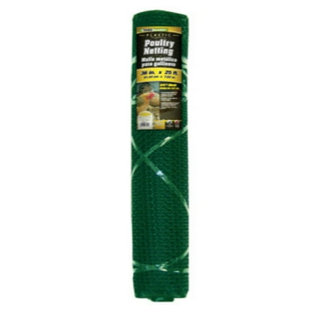 Plastic Net - YardGard® 889241A Plastic Poultry Netting, Green, 3/4
