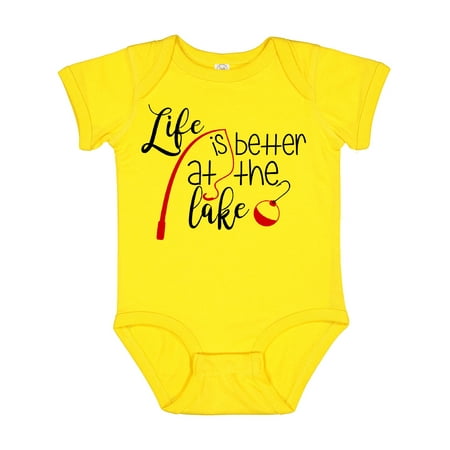

Inktastic Life is Better at the Lake Fishing Pole with Bobber Boys or Girls Baby Bodysuit