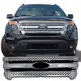 thumbnail image 1 of Convient 2011-2015 Ford Explorer Coast To Coast Insert de Grille IWCGI91 Superposition; Style Barre Horizontale/mesh; 1 Pce; avec Découpe Emblème; Chromé; Plastique ABS, 1 of 4