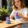 thumbnail image 4 of Highland Cow Squishies Fidget Toy, Cute Glitter Sensory Desk Decor for Adults, Anxiety Relief Squishy Cow Toy for Home Office Decoration 1Pc (#F), 4 of 5