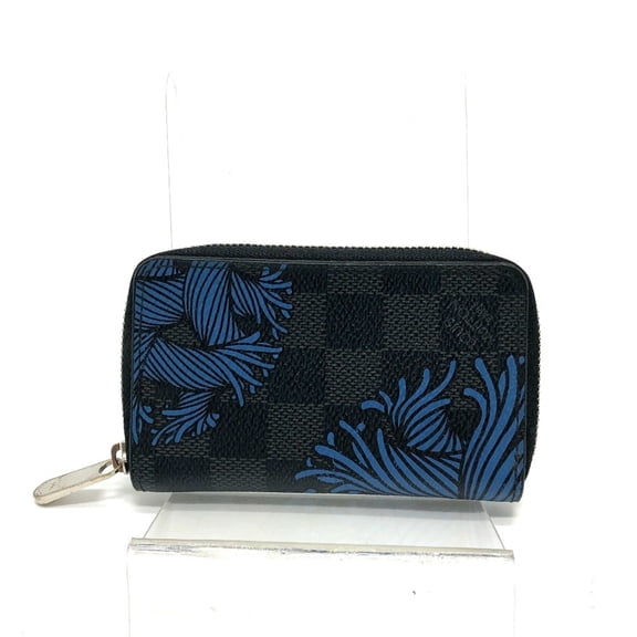 Pre-Owned LOUIS VUITTON N41687 Damier Graphite Christopher Nemeth Zippy Coin Purse,... (Fair)