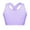 Purple, variant on Kids Girls Yoga Sport Bra Top U Neck Shoulder Straps Cross Crop Tops 4-16 Light Blue 8