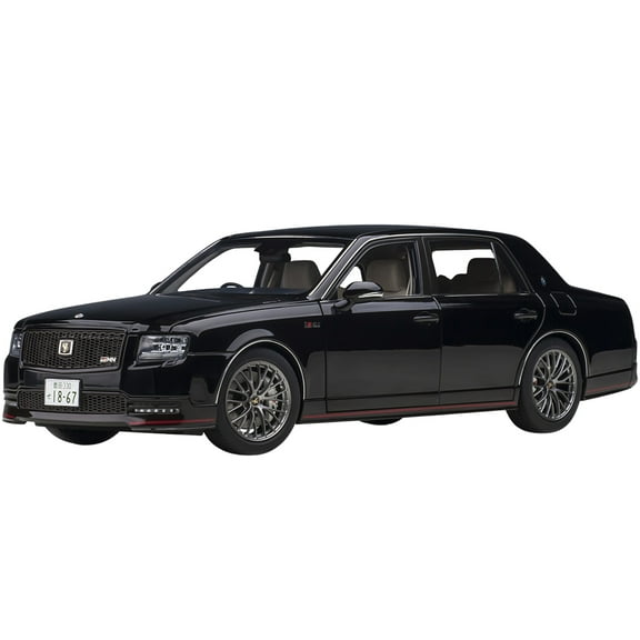 Toyota Century GRMN RHD (Right Hand Drive) Black 1/18 Model Car by Autoart