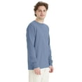 thumbnail image 4 of Hanes Long Sleeve Cotton T-Shirt Unisex Garment Dyed Tee Crewneck Cotton, 4 of 7
