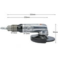 thumbnail image 2 of 5-inch Pneumatic Angle Grinder, 125mm Pneumatic Hand Grinder, Hand-held Pneumatic Grinder ,Easy to Use, 2 of 2