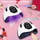thumbnail image 2 of Lámpara de uñas UV LED de 280 W, secado rápido para casa y salón, secador de uñas LED de 66 perlas para esmalte de gel con sensor automático, temporizador de 4 ajustes y mango., 2 of 5
