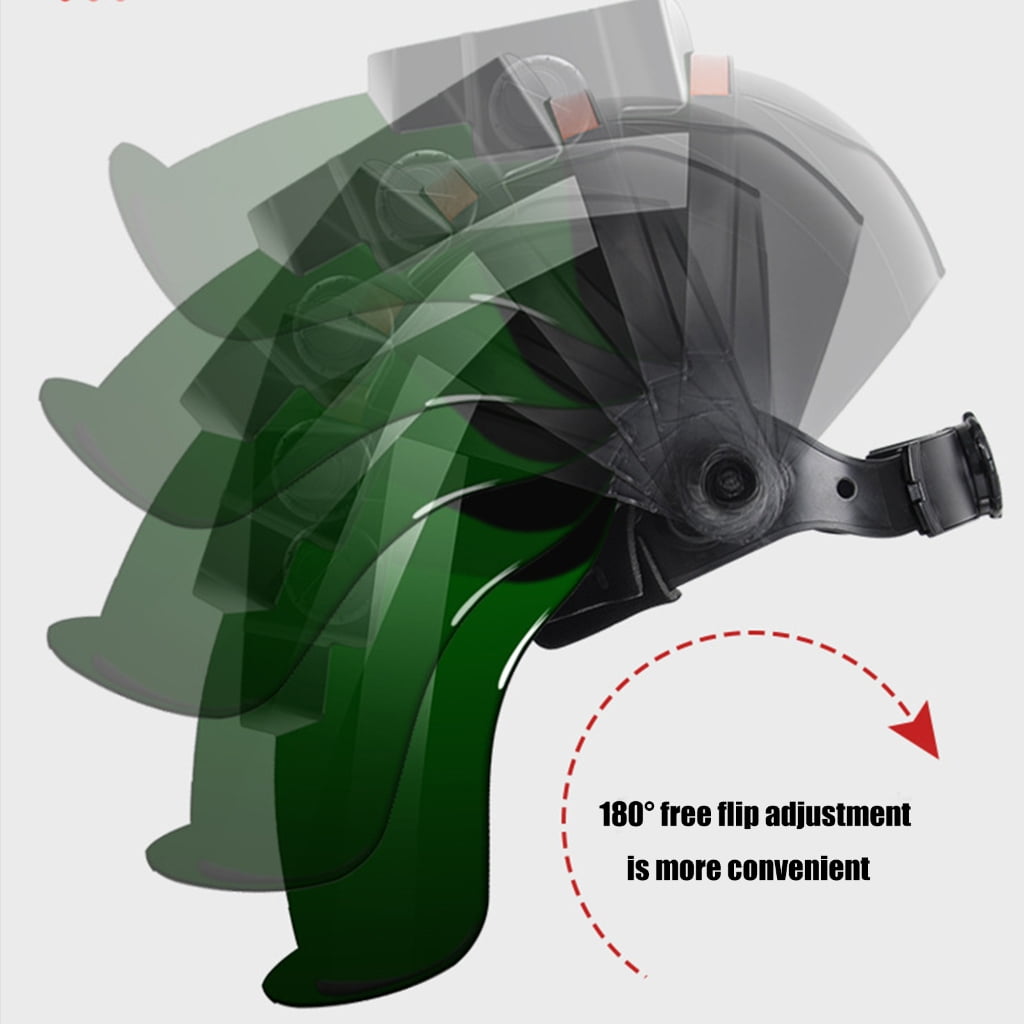 Professional Solar Auto Darkening Welding Face Shield Heat Resistant Helmets with Clear Seeings Heat Resistant Helmets
