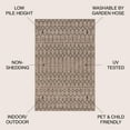 thumbnail image 3 of JONATHAN Y SANTA MONICA 5' Square Area Rug, Ourika Moroccan Geometric Textured Weave - Natural/Black, SMB108D-5SQ, 3 of 4
